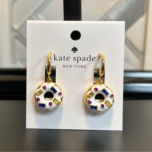 Kate Spade Donut Coffee Break Donut Huggies Earrings